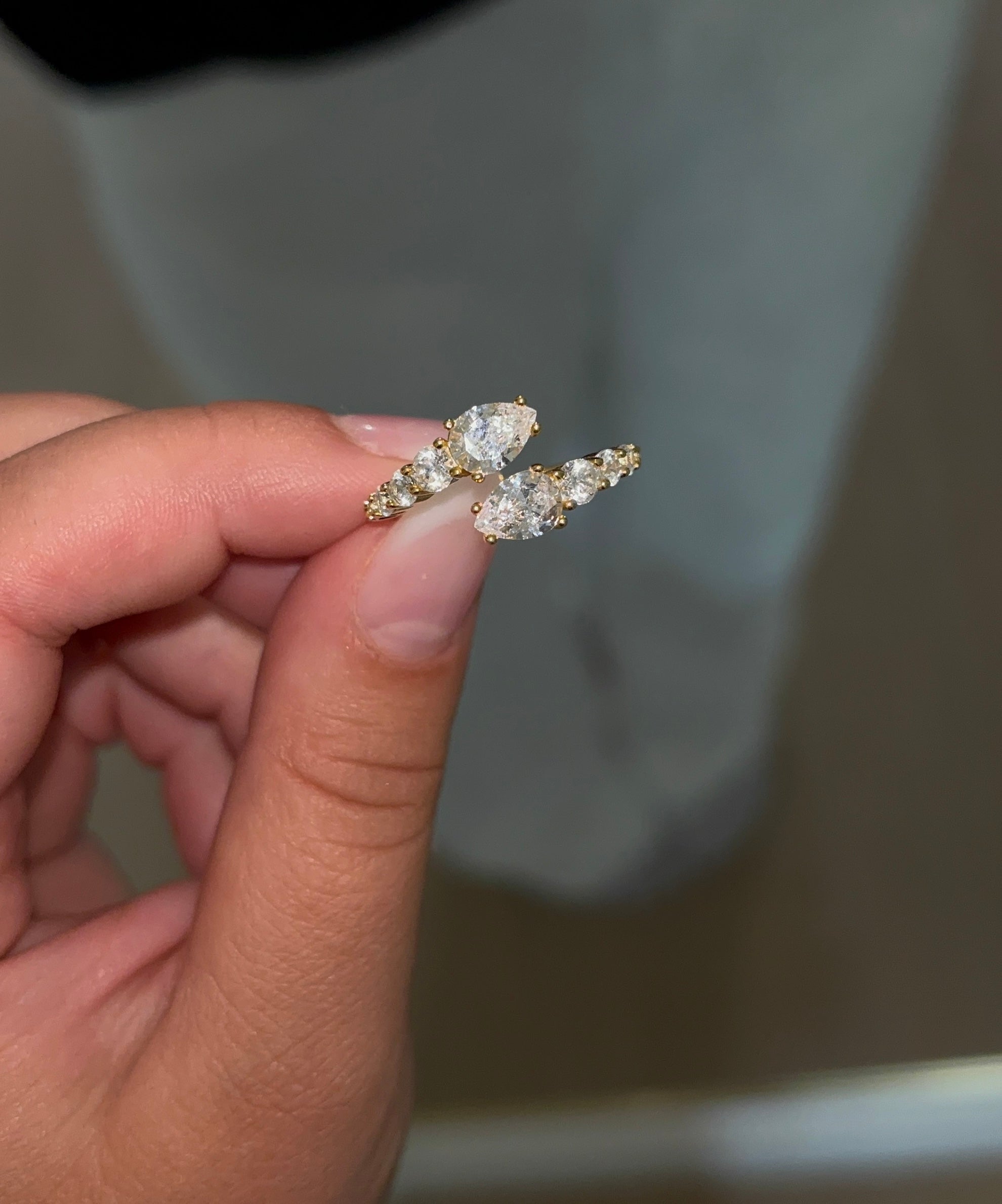 Gold Solara Ring | 925 Sterling Silver