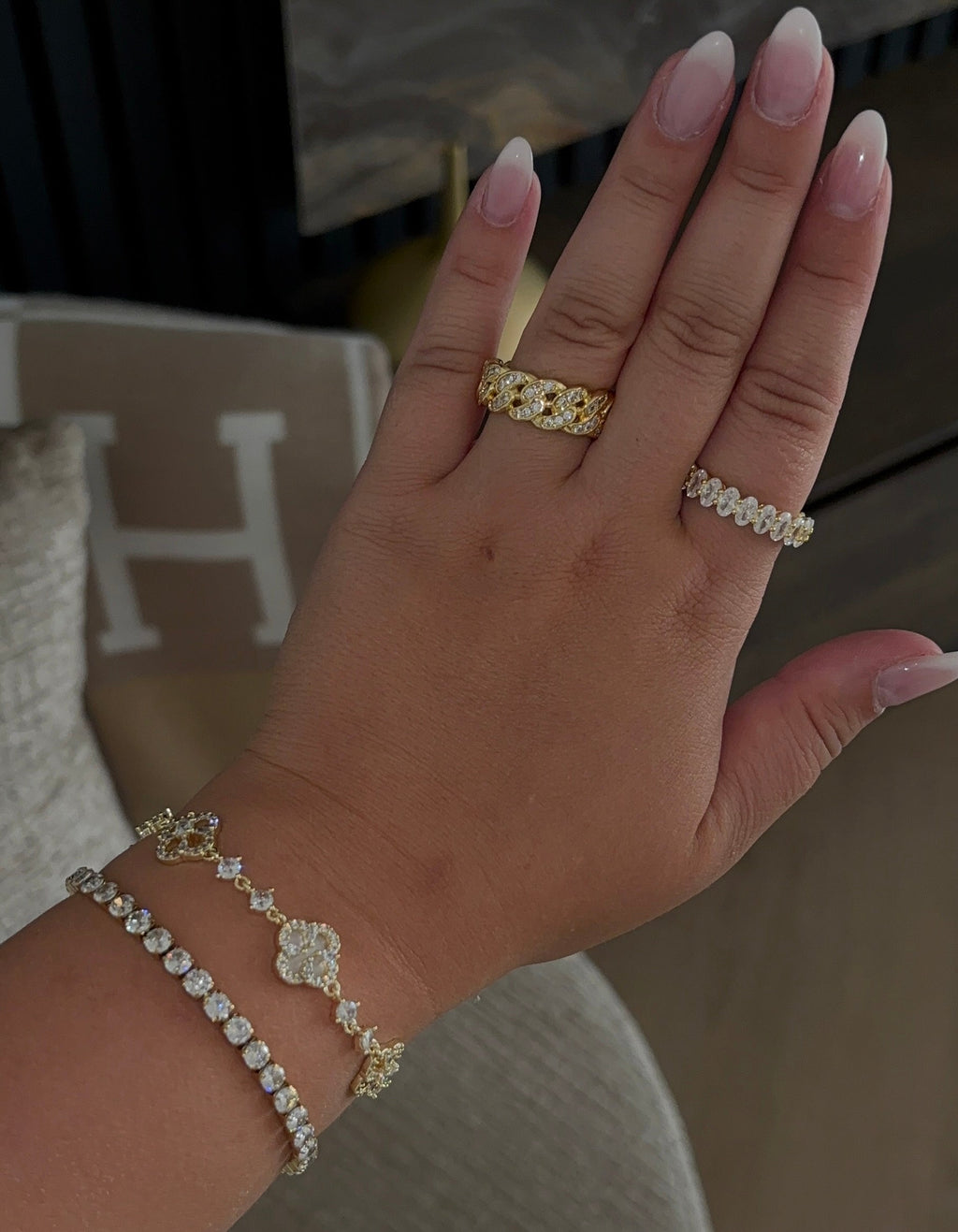 Gold Eterna Glow Ring | 925 Sterling Silver