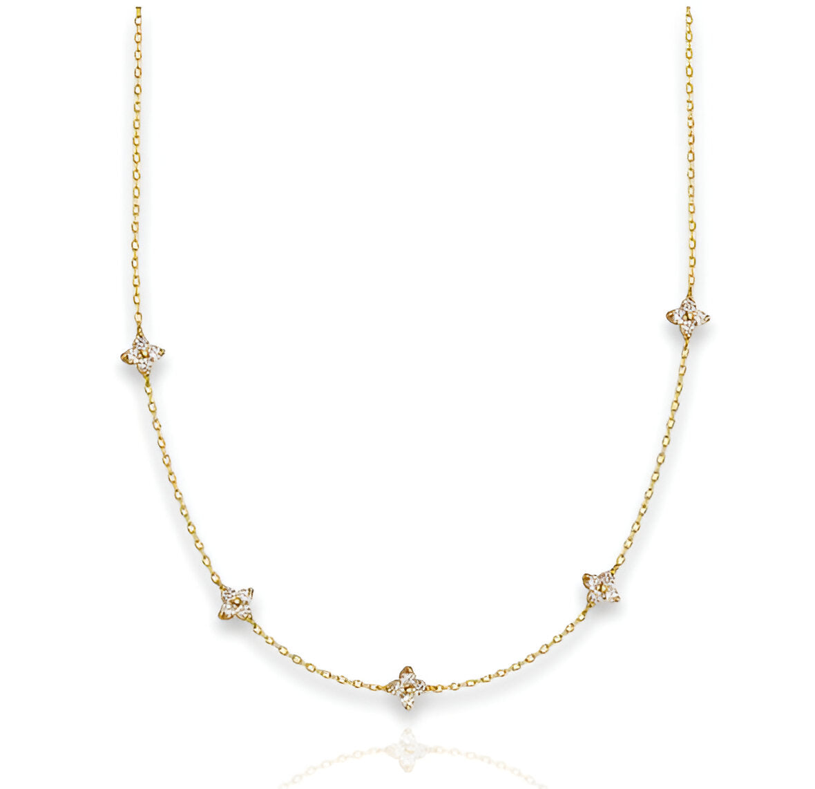 Gold Nova Necklace | 925 Sterling Silver