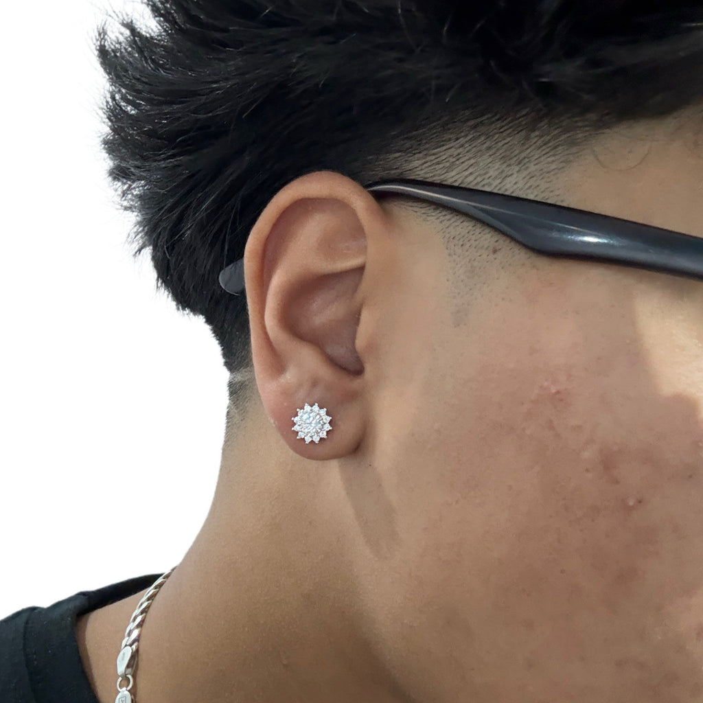 S925 Snowflake Earrings