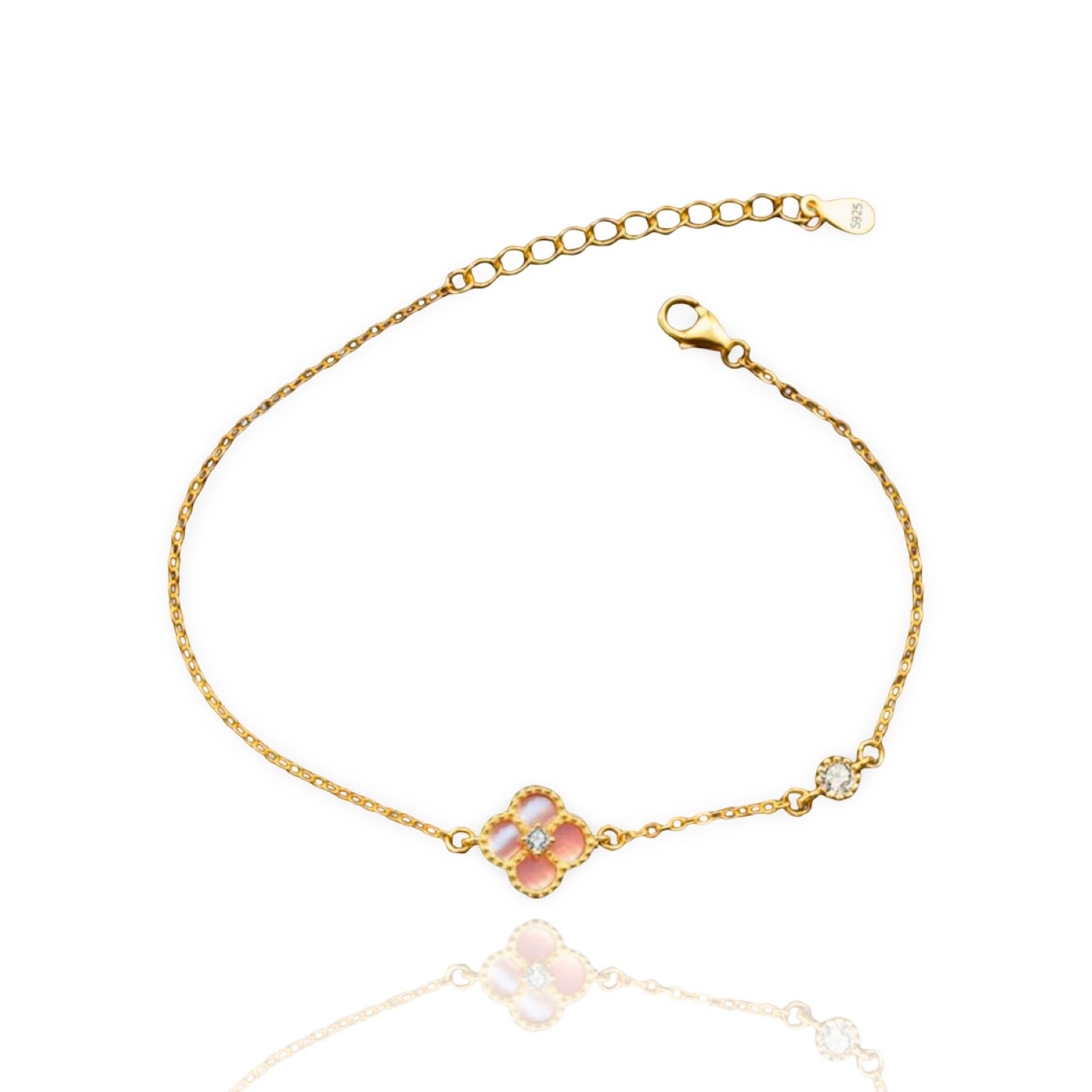 Single Clover Bracelet | 925 Sterling Silver