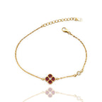 Single Clover Bracelet | 925 Sterling Silver