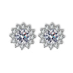 S925 Snowflake Earrings
