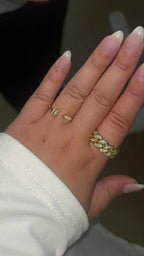 Gold Nail Ring | 925 Sterling Silver
