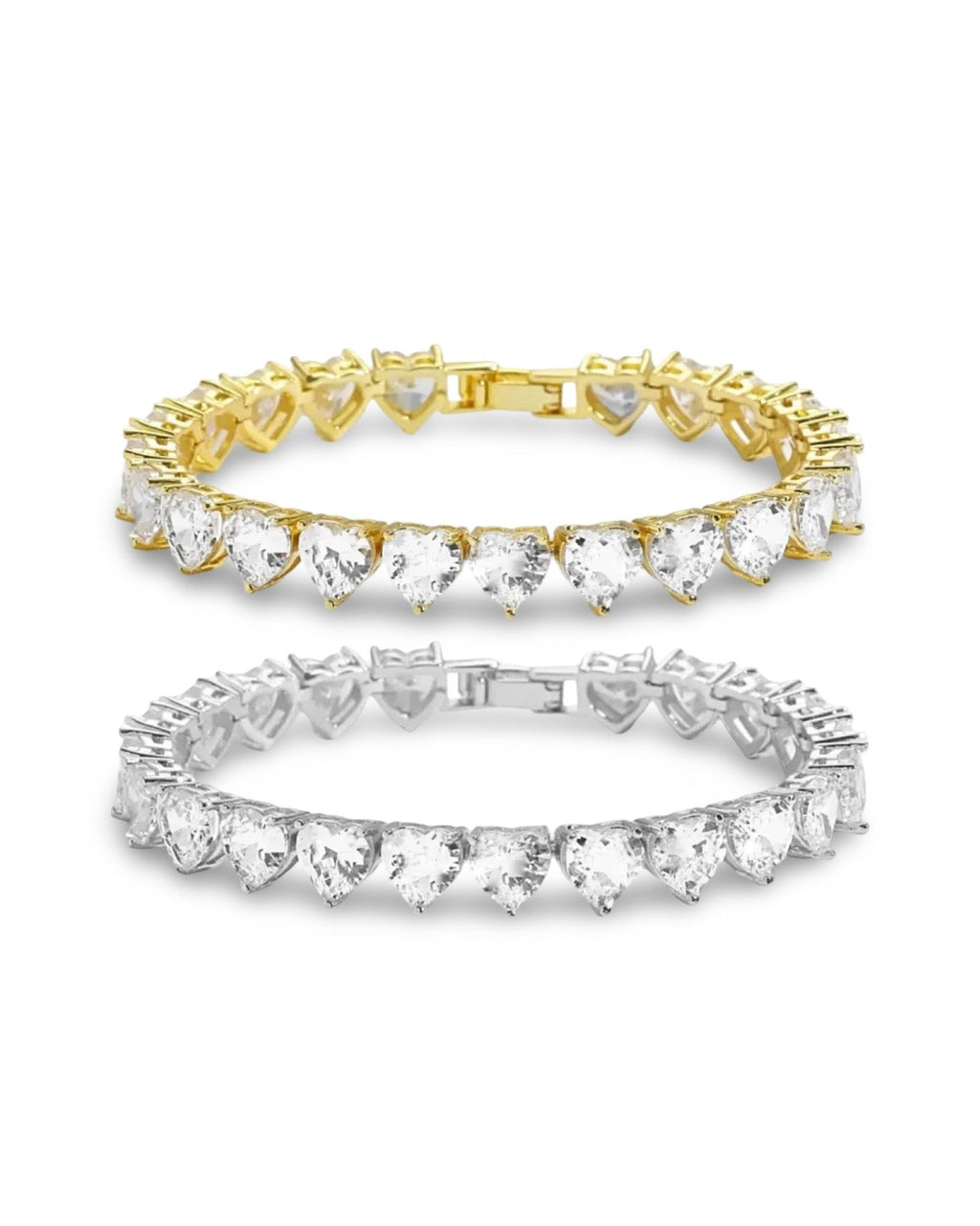 Heart Tennis Bracelet