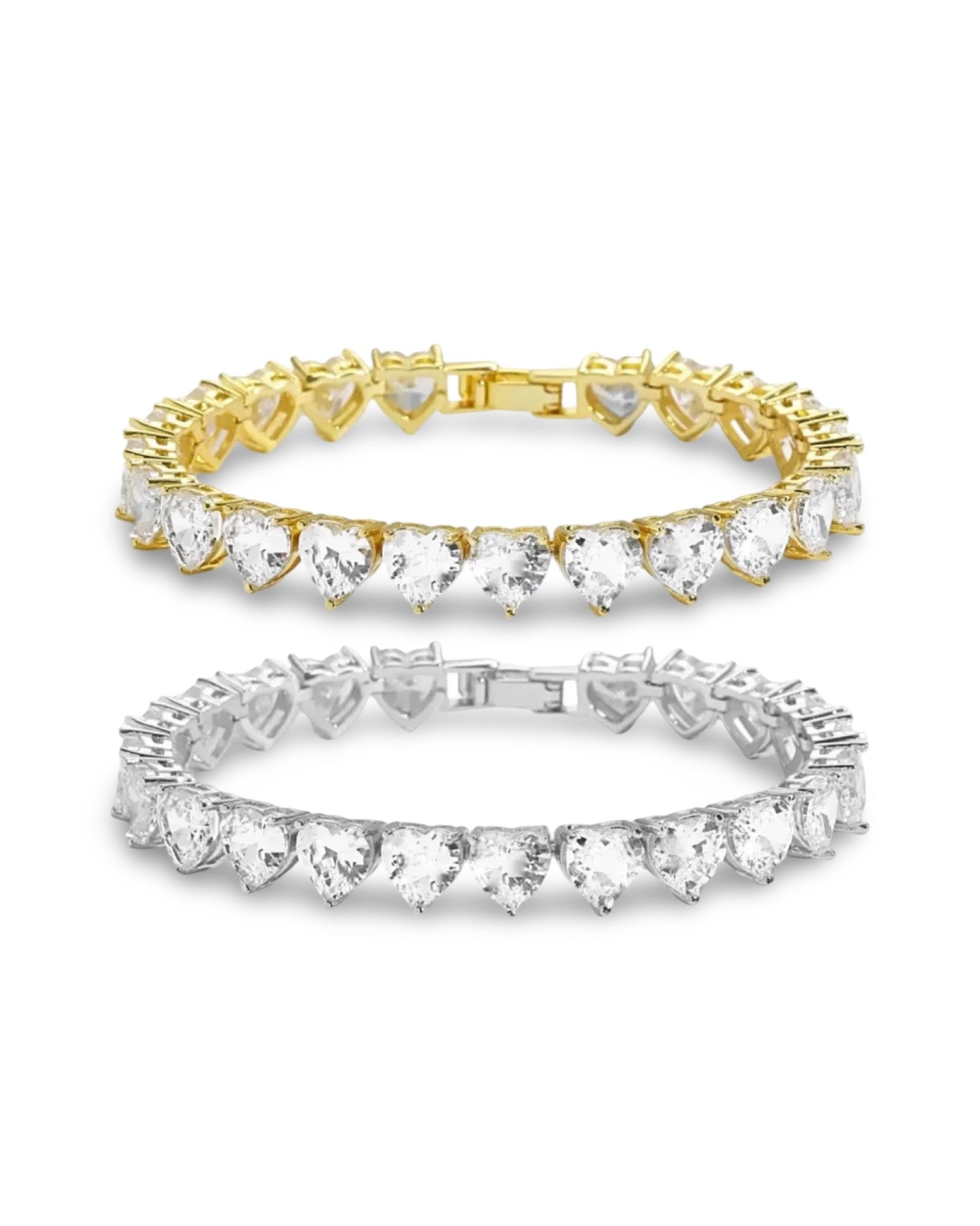 Heart Tennis Bracelet