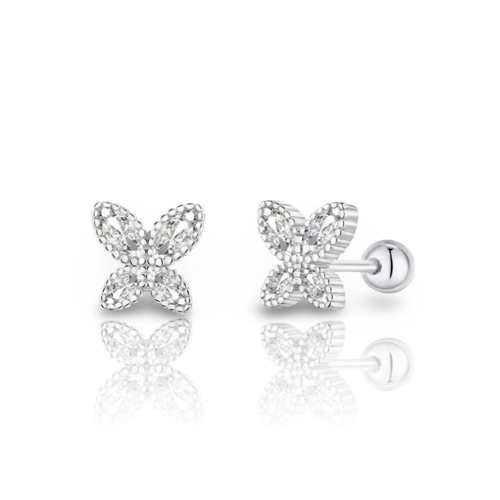 Silver Butterfly Earrings | 925 Sterling Silver