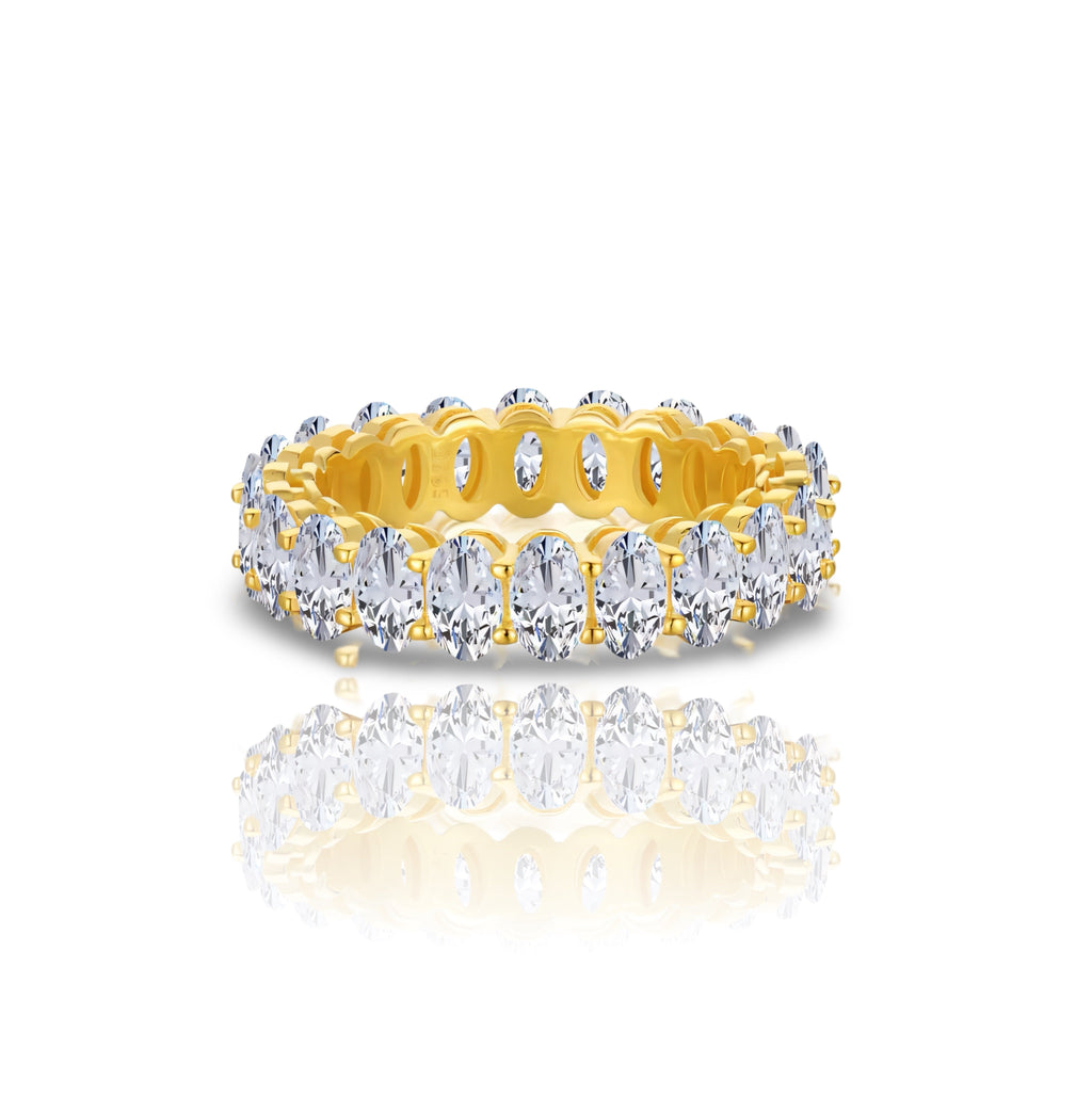 Gold Eterna Glow Ring | 925 Sterling Silver