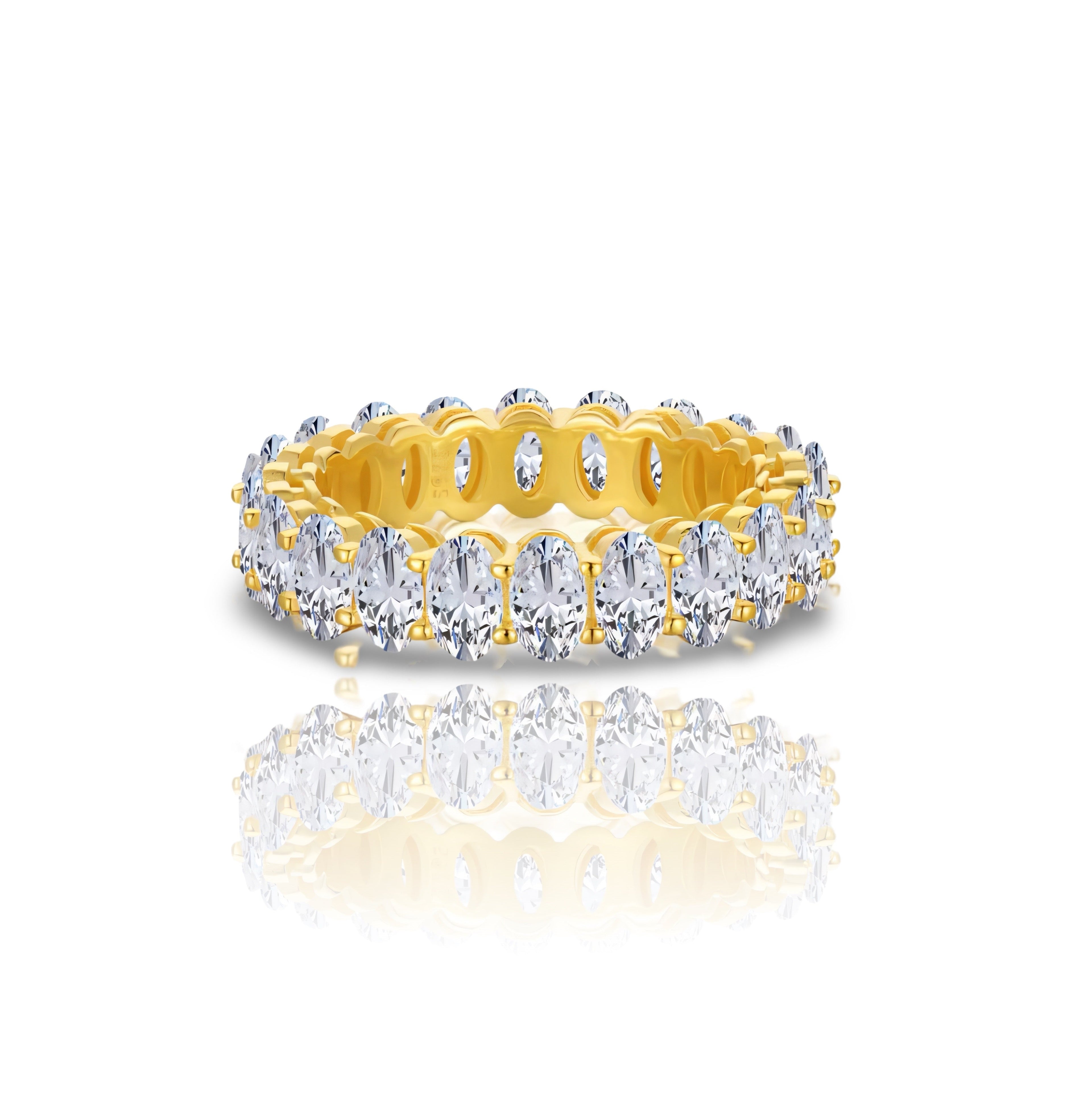 Gold Eterna Glow Ring | 925 Sterling Silver