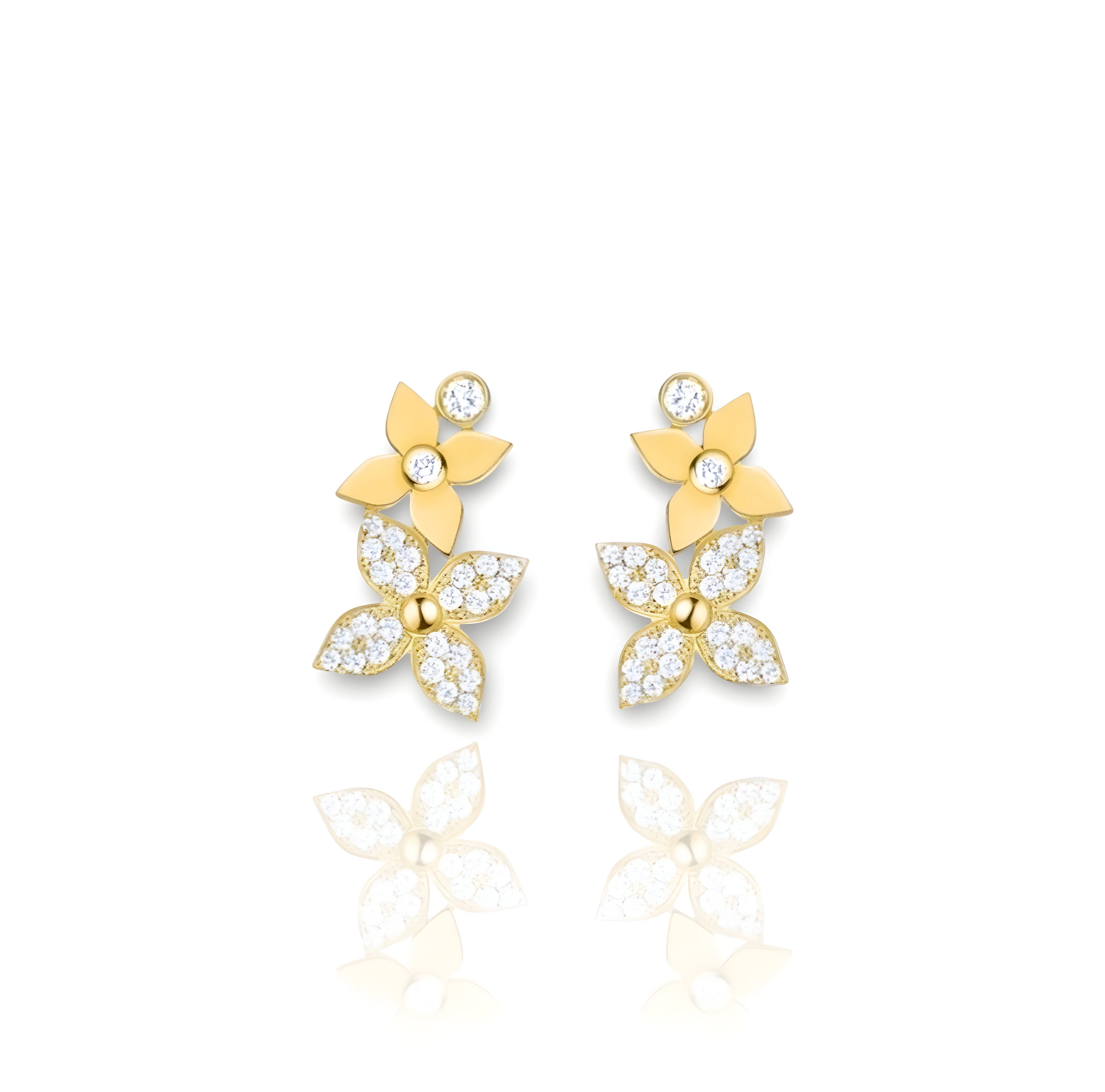 Gold Elira Earrings | 925 Sterling Silver