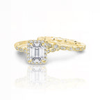 Gold Emerald Ring | 925 Sterling Silver