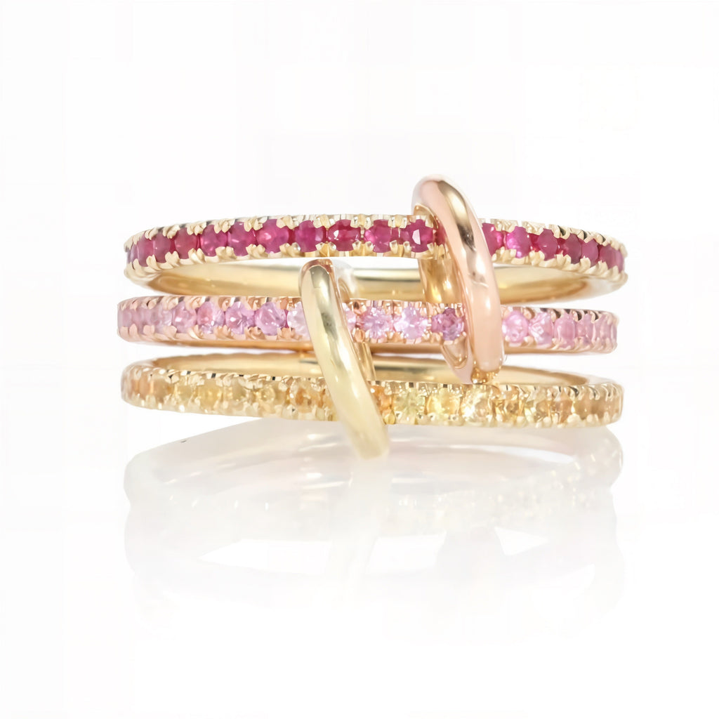 Sunset Trio Ring | 925 Sterling Silver