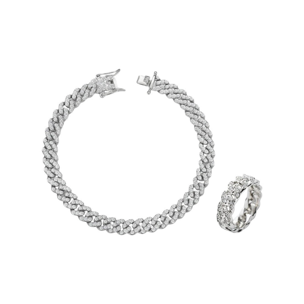 Silver Cuban Glow Set