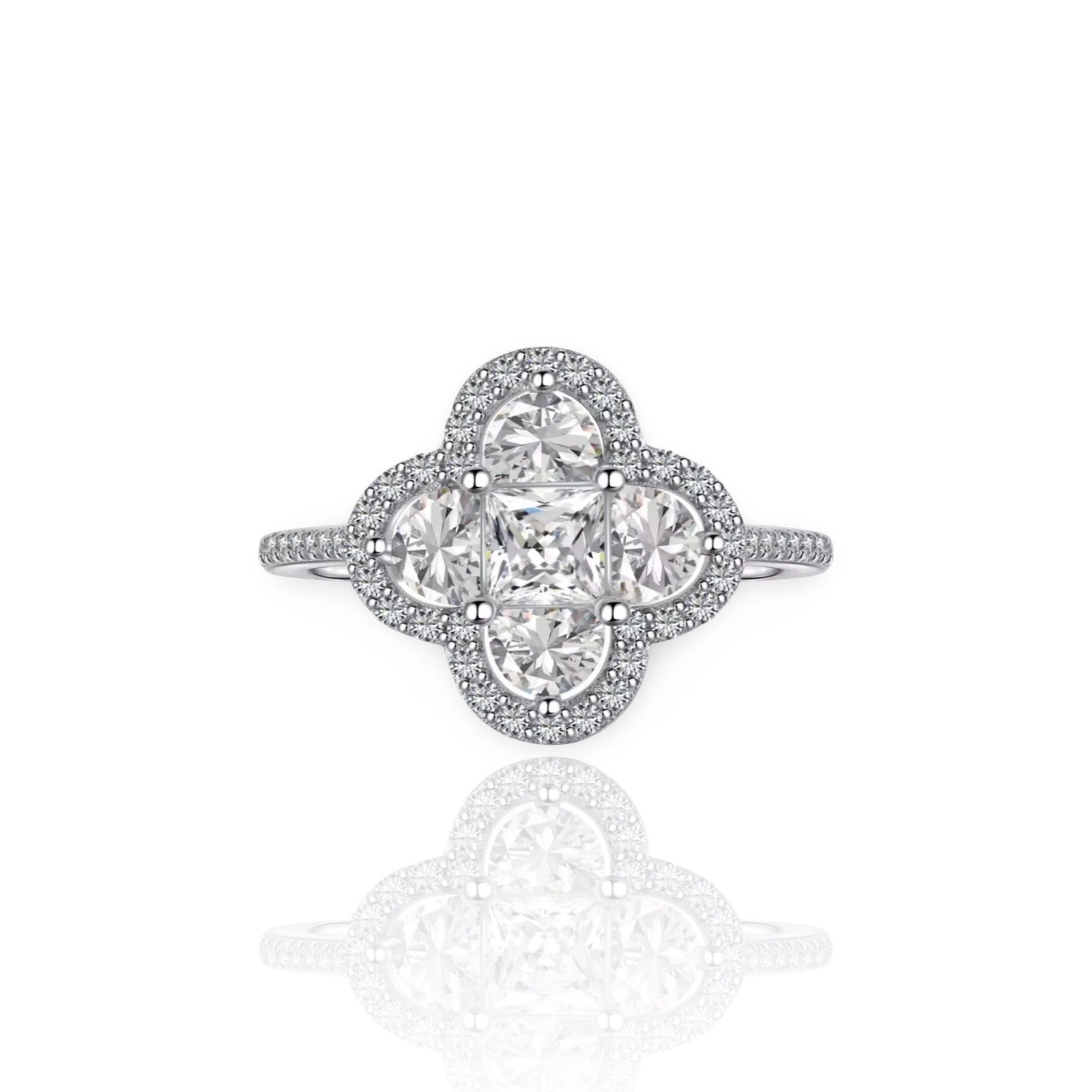 Silver Clover Ring | 925 Sterling Silver