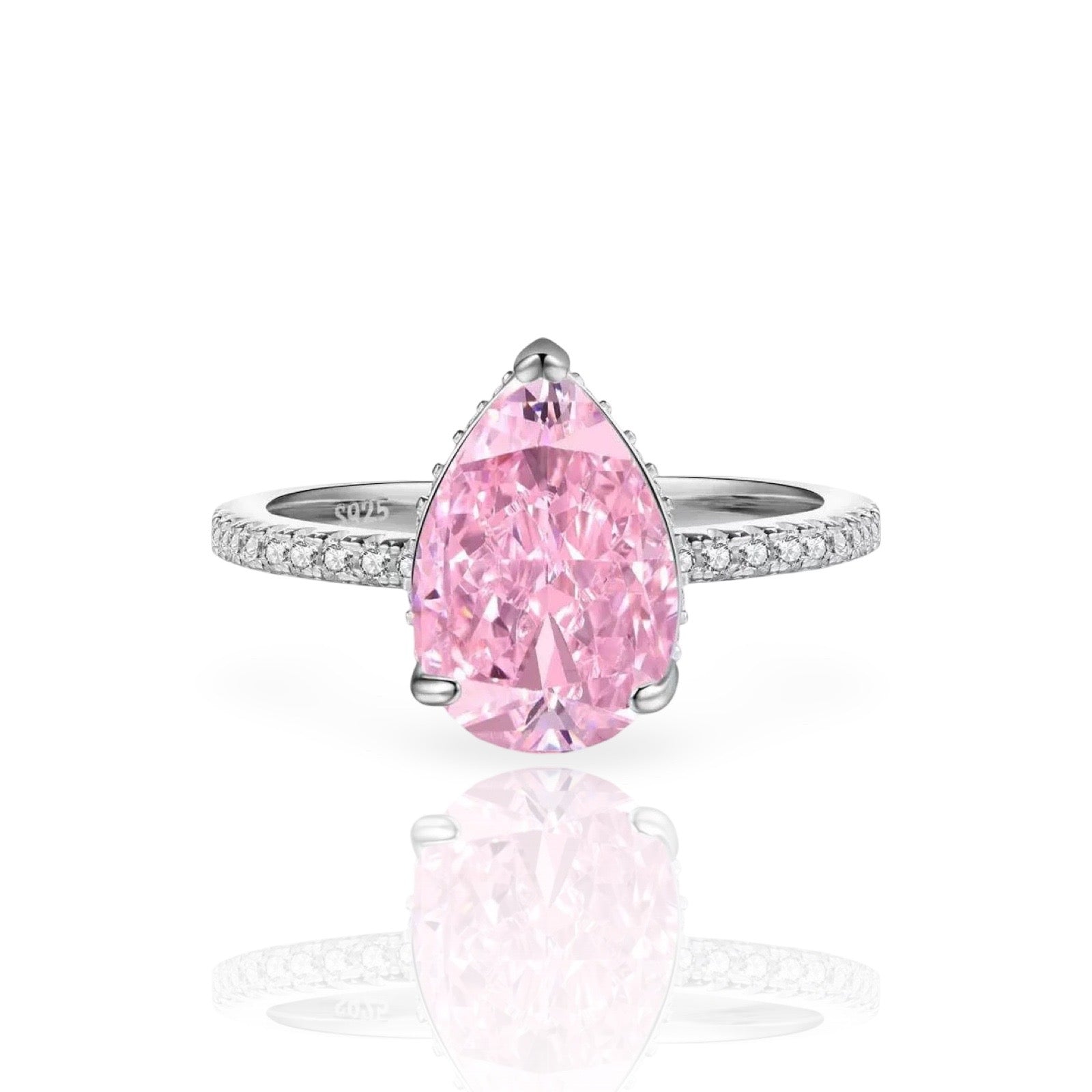 Pink Silver Alara Ring